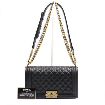 CHANEL Boy Caviar Medium Flap Schultertasche A67086 152893250