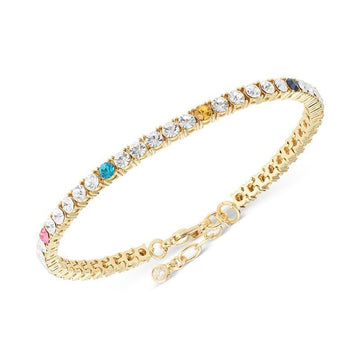 On 34th Flex Tennis Bracelet Silver-Tone, 7' + 1' Extender, Created for Macy's 16288387 60155551