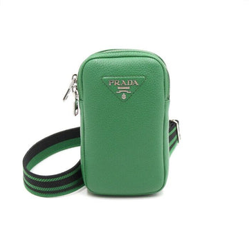 Prada Green Leather Logo Mini Shoulder Bag and Crossbody AA45104 152892984