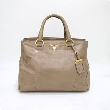 PRADA BN2533 Vitelloshine Schultertasche mit Logo in Gold aa45287 152892950