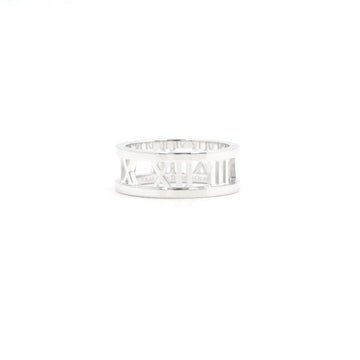 Tiffany & Co 18K White Gold Atlas Wide 7mm Women's Ring Size 10 AA45059 152896217