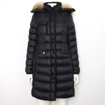 Moncler Black Matte Herminer Down Long Jacket Women aa45437 152898402