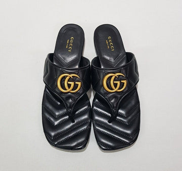 GUCCI gg GG Marmont Matelassé Flip-Flop Sandalen Slipper 776948 119259161