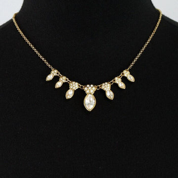 SWAROVSKI Halskette mit goldfarbenem Perle und Kristall Blatt aa45533 152896402