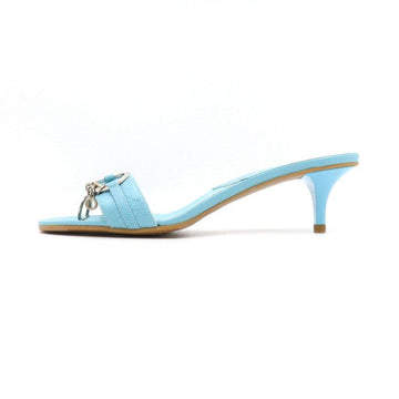 DIOR Blaue Cannage Leder Sandalen mit Anhängerdetails 45577 152897604