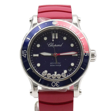Chopard 40mm Happy Ocean 5P 0.24 Carat Diamond Automatic Watch with Rubber Band UNISEX 40MM 2785873002 152888608