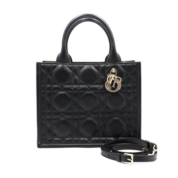 DIOR ブラック マクロ カナージュ スモール ブックトート バッグ aa45831 152892996