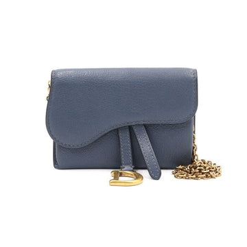 Dior Blue Goatskin Saddle Nano Pouch Wallet Belt Bag and Crossbody Bag 46187 152893063