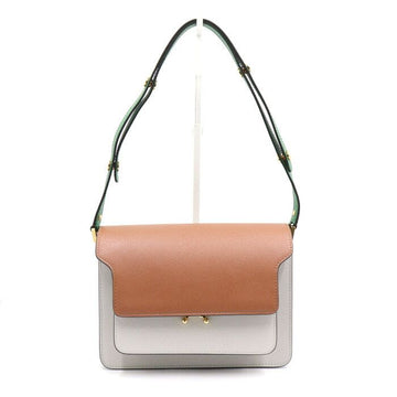 MARNI サフィアーノレザーショルダーバッグ クロスボディバッグ aa46173 152892861