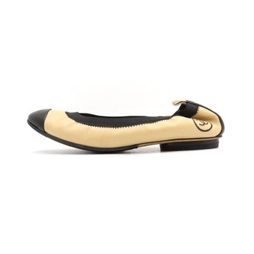 CHANEL Belted Women's CC Camellia Flat Shoes G26642 152897741