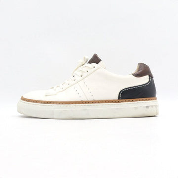 DUPONT Weiße und braune Leder-Herren-Sneaker aa46246 152897819