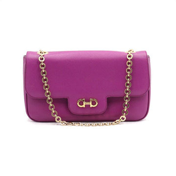 SALVATORE FERRAGAMO ルシアナ ゴールドチェーン ショルダーバッグ 21 B723 152893272