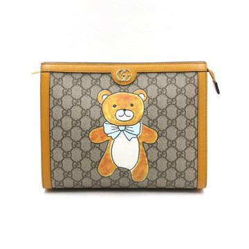 Gucci Limited Edition Canvas Teddy Bear Collaboration Clutch Bag 660513 152893196