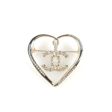 CHANEL CC Heart Brooch AB6004 7947 121399011