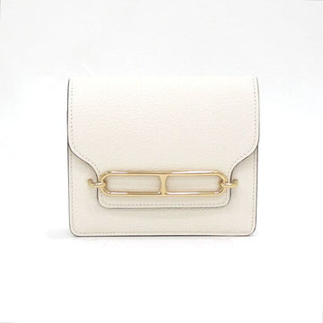 HERMES Slim Wallet aus Ziegenleder in Natté mit goldenen Accessoires H082213CPI2 152895878