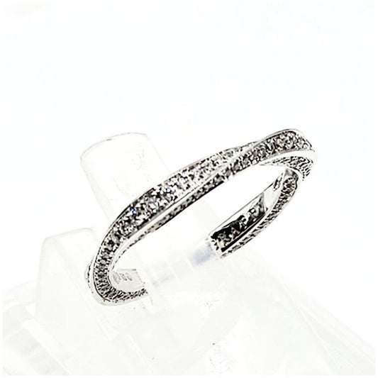 ETC. Graph Spiral Pavé Diamond Ring 120424013 121719782