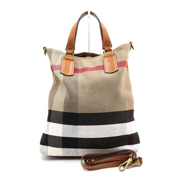 BURBERRY Canvas Check Mittel Tote Bag und Schultertasche 3855148 152892931