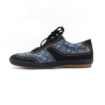 Louis Vuitton Monogram Denim Suede Men's Sneakers aa46663 152898136