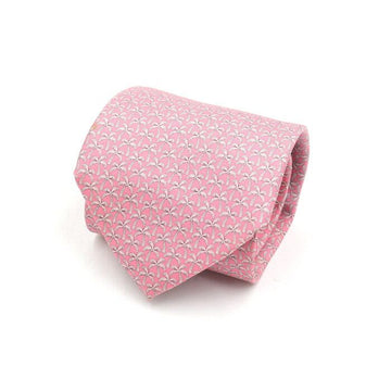 Salvatore Ferragamo Pink Palm Pattern Men's Tie aa46671 152899162