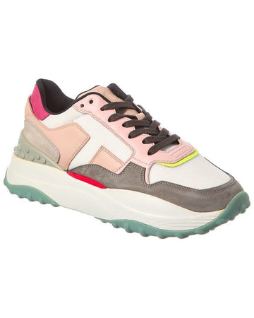 Tods Sport Mesh Leather Sneaker 1313164315 122702437