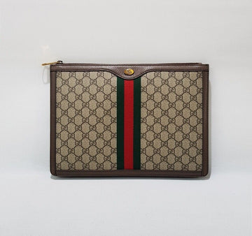 Gucci GG Supreme Ophidia Portfolio Clutch Bag 523359 124413827