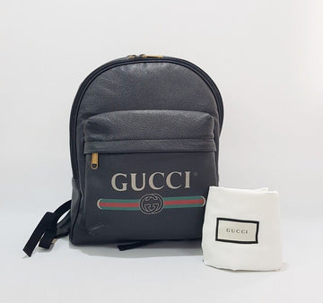 GUCCI Logo Leder Rucksack 56636383