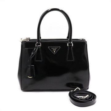 PRADA Galleria Tote Bag Schwarz Glanz B2863N 152892771