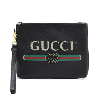 Gucci Printed Leather Strap Pouch Men's Clutch Bag 572770 152892866