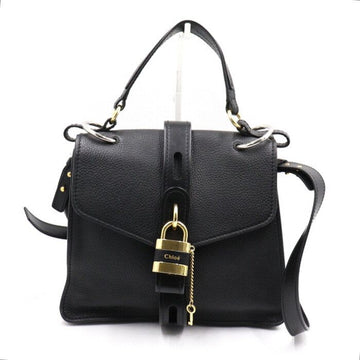Chloe ABY Everyday Medium Tote Bag and Shoulder Bag Black Leather CHC19AS188 152892869