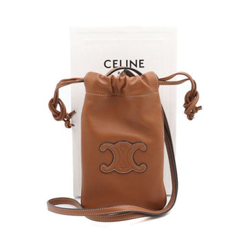 CELINE レザーキュールトリオンフドローストリングフォンポーチクロスバッグ 10L163ETK04LU 152892887
