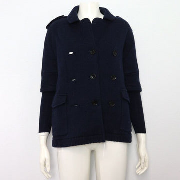 Burberry Navy Cotton Two-Pocket Jacket aa47077 152898259
