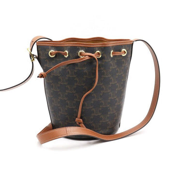 Celine Triomphe Drawstring Small Bucket Shoulder Bag and Crossbody AA47245 152893219