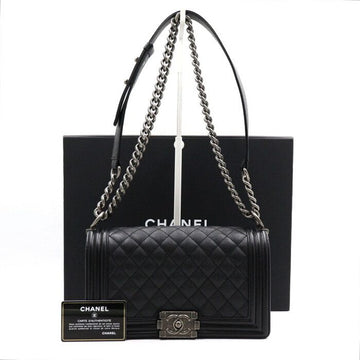 CHANEL Boy Caviar Medium Flap Schultertasche A67086 152893185