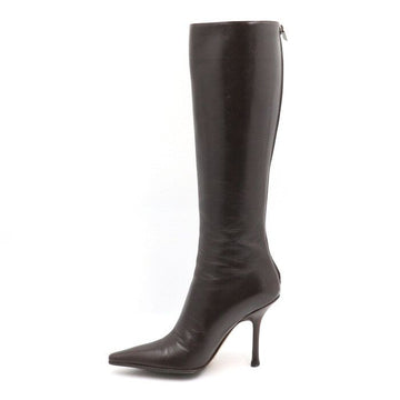 JIMMY CHOO Dunkelbraune Absatzstiefel für Frauen aa47414 152896449
