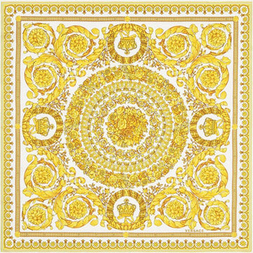 Versace Baroque Silk Square Women's Scarf IFO7001 Yellow 152898137