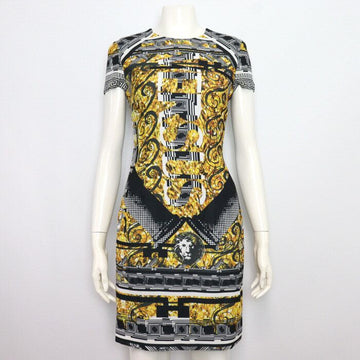 Versace Multicolor Print Short Sleeve Women's Mini Dress 00563 152898275