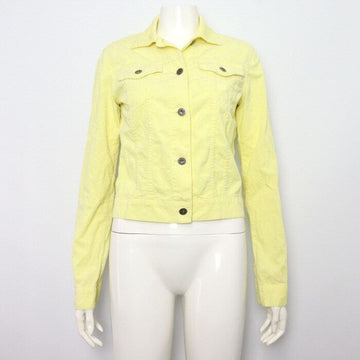 Theory Yellow Cotton Two Pocket Women's Shirt aa47421 152898623