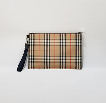 BURBERRY Vintage-Check Baumwolle Flach Clutch 123914212