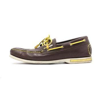 Louis Vuitton Brown Yellow Deck Men's Boat Shoes Sneakers aa47581 152897807