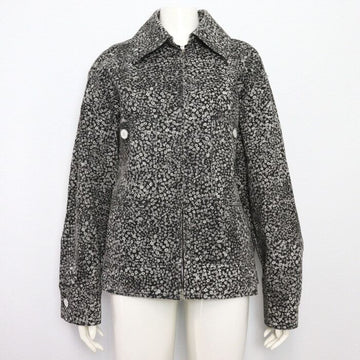 CHANEL Oversized Denim Jacke mit Camellia CC Logo P71267 152898585