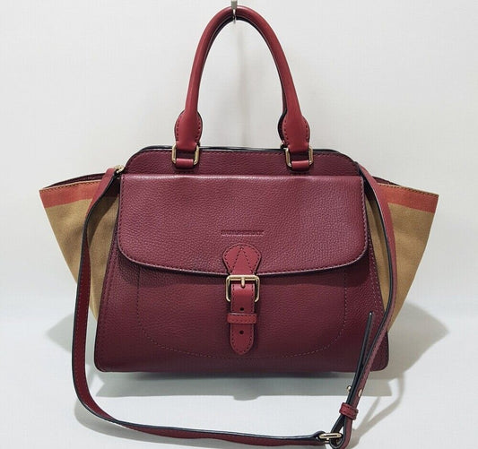 BURBERRY 2way Hakocte Ashby Check Fabric 2WAY Tasche 4020497 124800618