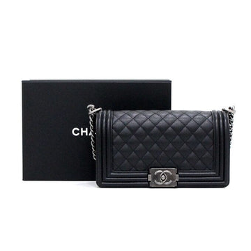 CHANEL Boy Caviar Medium Flap Schultertasche A67086 152892796