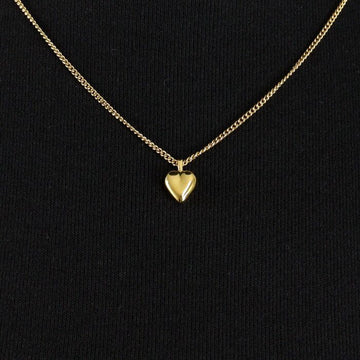 Saint Laurent Double Heart Charm Sliding Necklace 709296 152896398