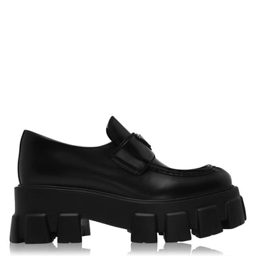 PRADA モノリス シャープ ローファー ブラック 39 136476572