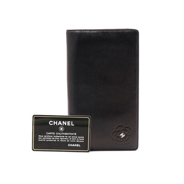 CHANEL Black Camellia Women’s Long Wallet A46511 152895319