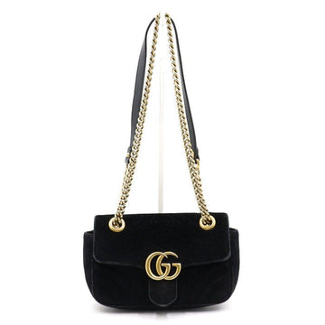GUCCI Mini Schultertasche aus Samt mit Kette aa48272 152892917