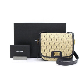 SAINT LAURENT Monogram Wolle Übergröße Canvas Schultertasche und Crossbody Tasche 585007 152892575