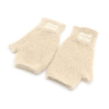 Miu Miu Natural Wool Mohair Women's Gloves 5GG196_2CQD_F0018 152898448