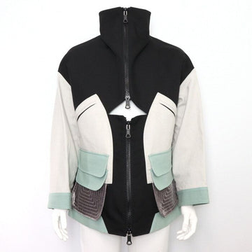 VALENTINO Canvas Multicolor Pocket Velvet Detail Herrenjacke 152899227