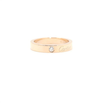 CARTIER C de 1P Diamant 3mm Ehering Ring 7 152896065